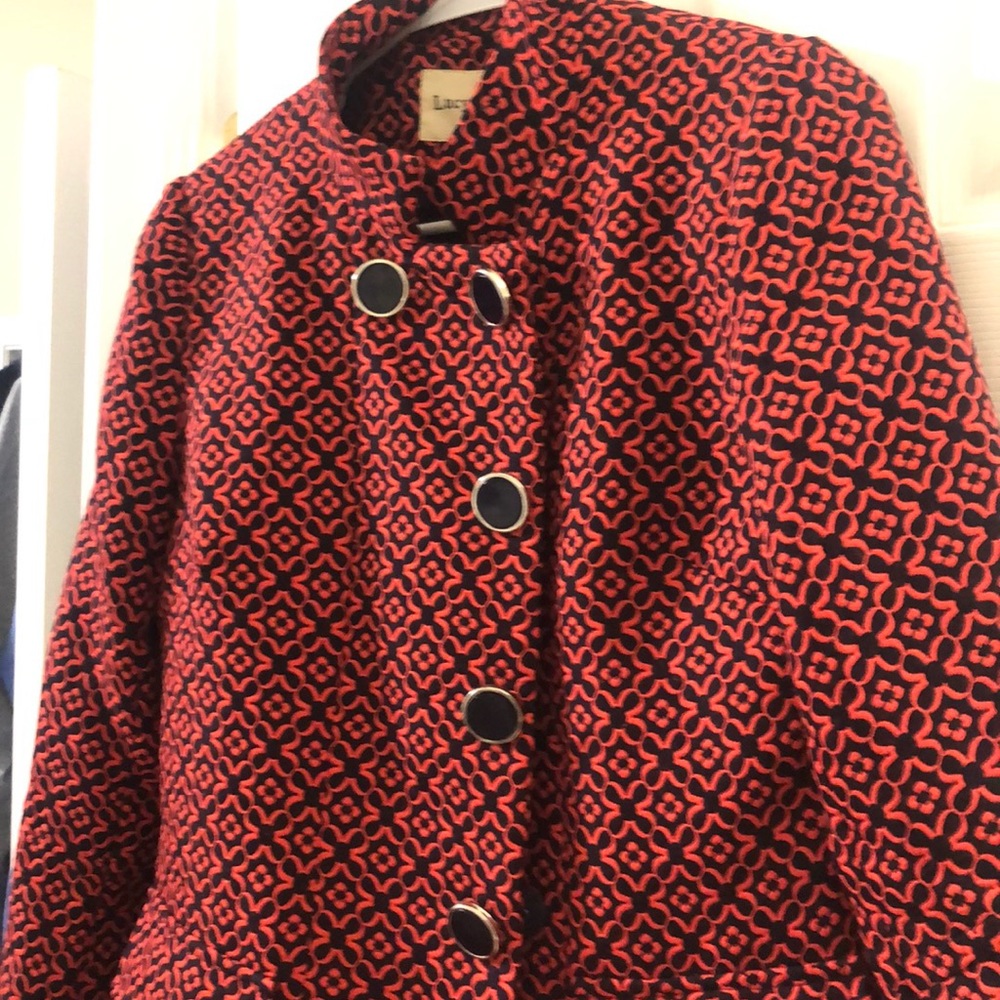Lucy and co red dress coat